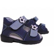 Szupinált szandál   Sz2 2x kék  rugalmas talpú fiú 19, 20,21,22,23,24, 25, 26 ,27, 28 