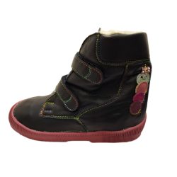    Normál talpas szőrme béléses bakancs  z27 csillogós kukacs fekete box lány normál magas szárú bakancs  méret 30