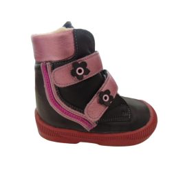    Szupinál  szőrmés bakancs fekete  csillogó csíkok méret 29