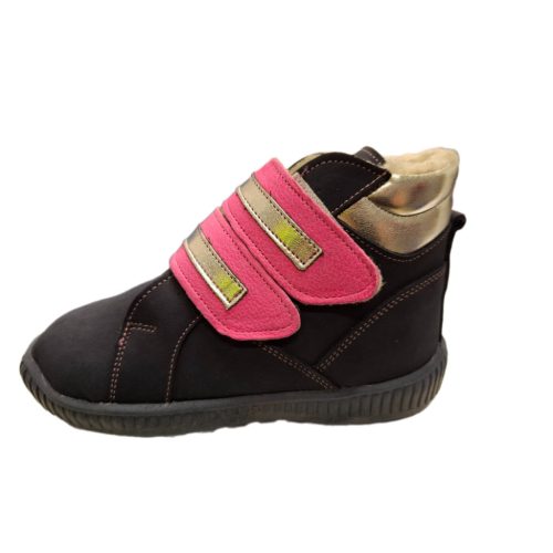 Szupinált  szőrmés sötét kék pink ezüst lány box bakancs  méret 20, 21 ,22,   25,  27 