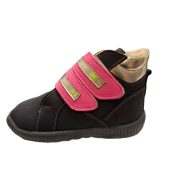 Szupinált  szőrmés sötét kék pink ezüst lány box bakancs  méret 20, 21 ,22,   25,  27 