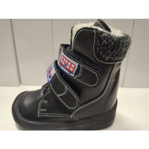 S27 tűzoltó  díszítéssel  feketebox szőrmés  uniszex   bakancs  , méret 21, 22