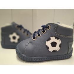   Z14 f első lépés tamuló sötét kék  szőrmés  fiú cipő , méret 17