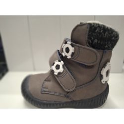   Z27foci díszítéssel szürke  szőrmés  fiú  bakancs  , méret 19